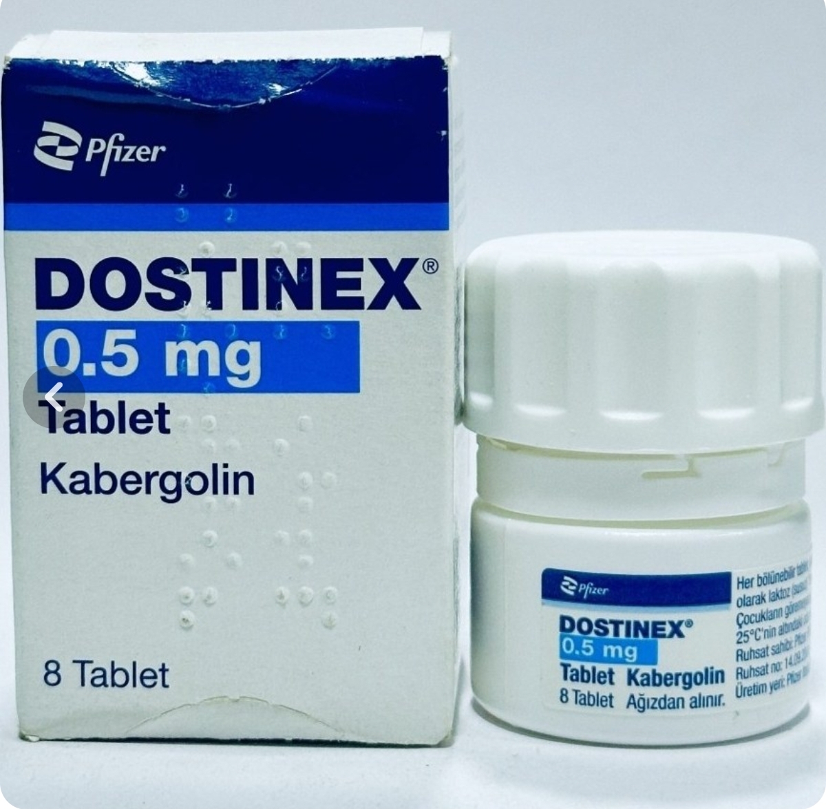 قرص داستینکس 0.5 میلی گرم ۸ عددی فایزر